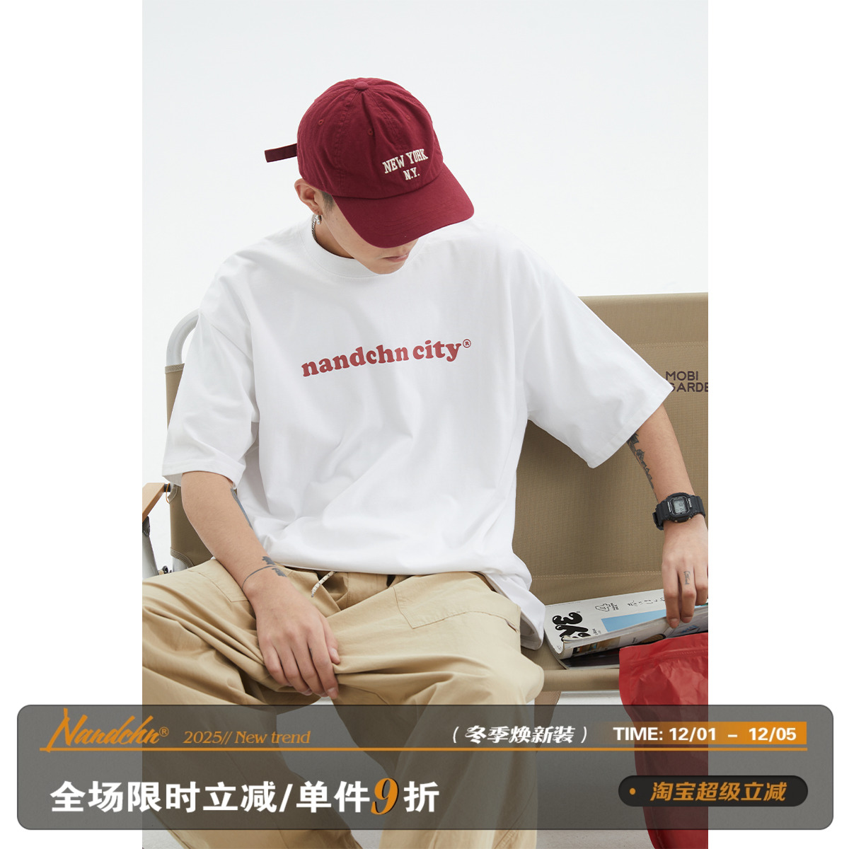 短袖休闲青年印花T恤百搭