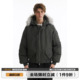 棉衣外套 保暖工装 男道2024美式 复古毛领连帽加厚派克棉服男女冬季