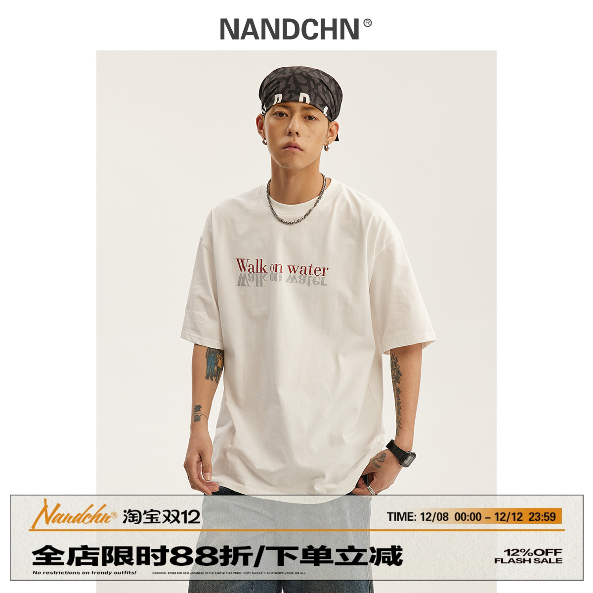 上衣宽松百搭潮牌短袖t恤情侣