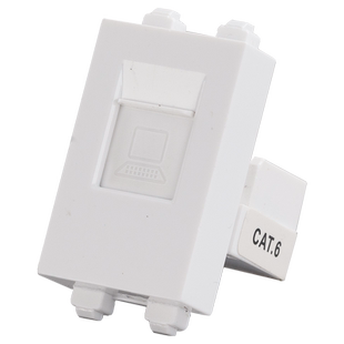 128面板组合模块千兆网络模块CAT6宽带信息模块六类网线电脑模块