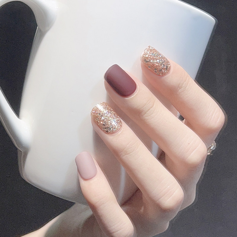 30片自带背胶穿戴甲磨砂手指甲简约显白红色防水日常通勤美甲甲片,彩妆/香水/美妆工具,穿戴甲/甲片,淘宝优惠券,粉丝福利购,淘宝优惠卷