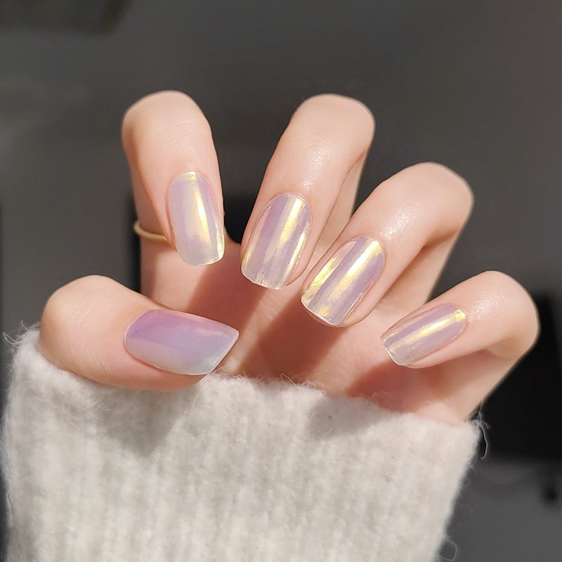 魔鏡粉極光粉美甲貼貼紙防水爆閃