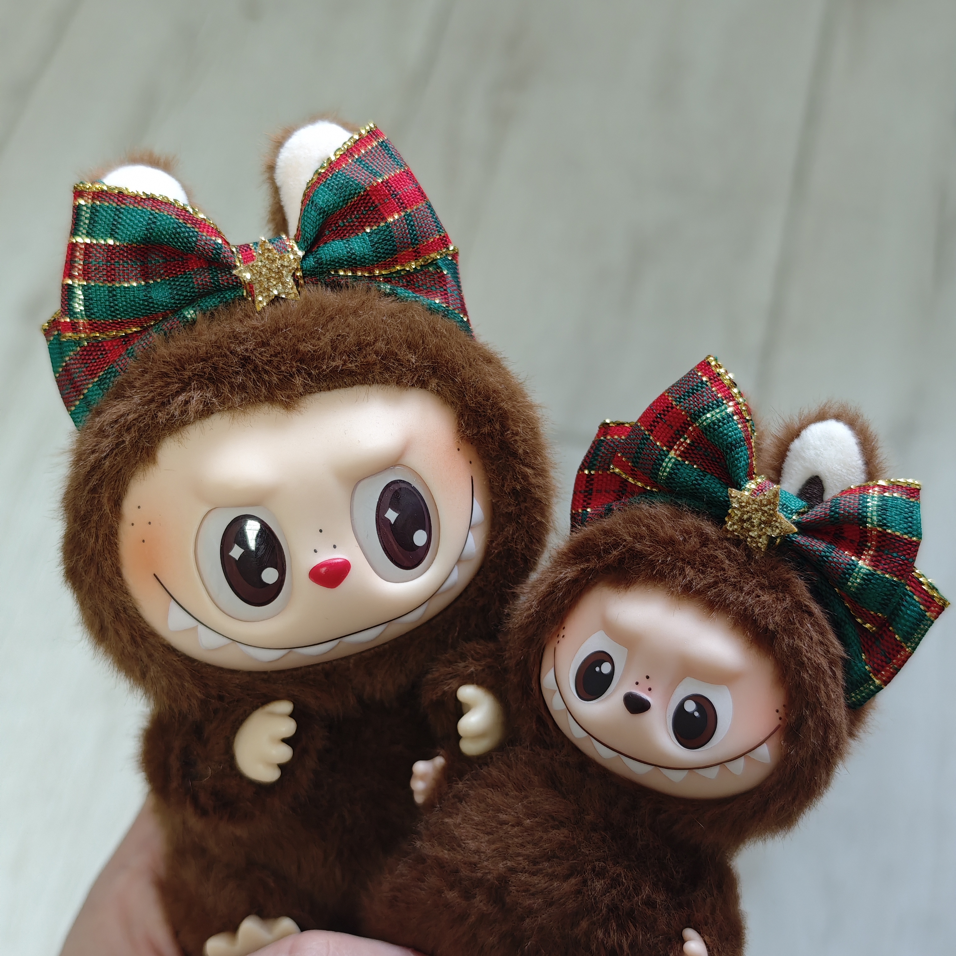 【满3件包邮】拉布布labubu圣诞节蝴蝶结发箍 17cm/4.0迷你