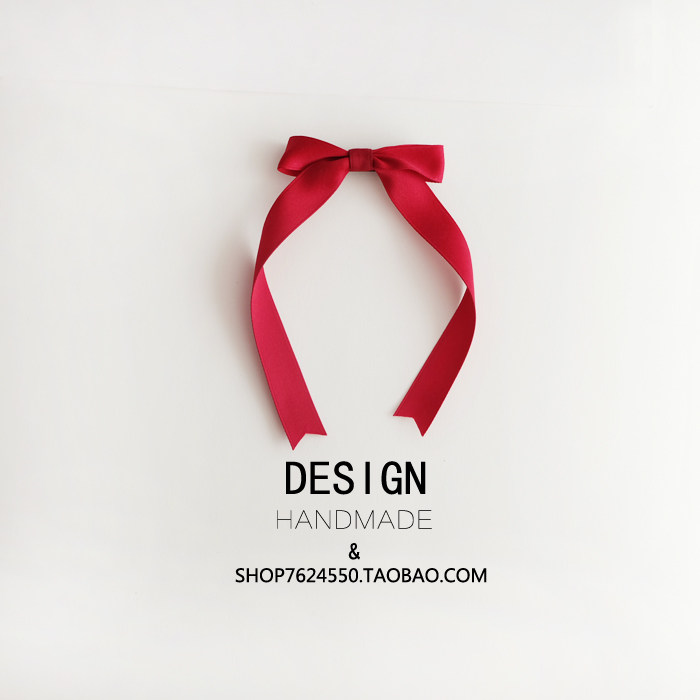 少女心原创日系reefur甜美公主蝴蝶结发夹顶夹韩国进口弹簧夹飘带