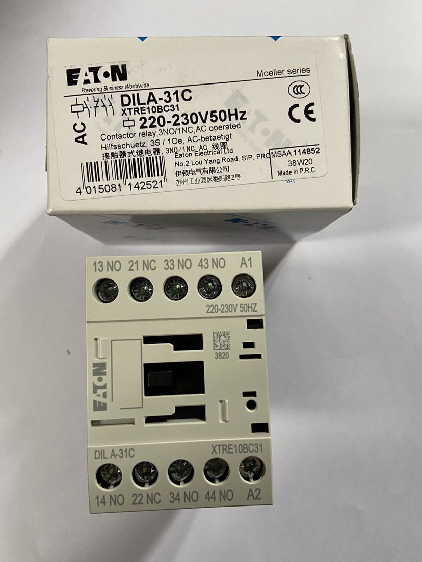全新正品伊顿金钟穆勒交流接触器 EATON DILA-31C 220-230V 实拍
