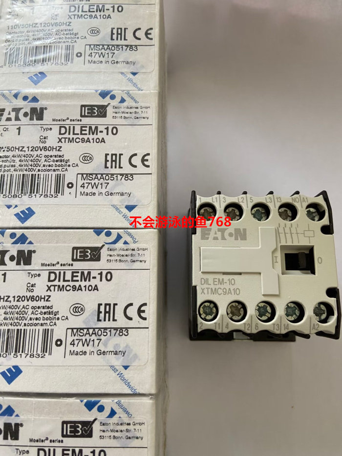 全新伊顿EATON DILEM-10 110V 原装进口交流接触器金钟穆勒开关