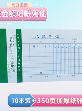10本装81#记账凭证用记帐双金额