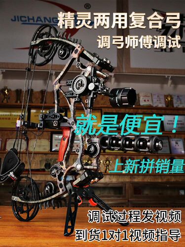 精灵两用弓钢珠射箭复合弓超精准