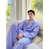 个性 H209 复古紫色短款 韩版 新款 A452 西服套装 百搭潮流套装 P265