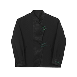 早春新中式立领中山装西服外套男潮风休闲上衣A452--6439--P145，男装西服，电商A452