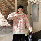 秋冬款两色双层破洞毛衣男女款百搭保暖针织衫A452--MY12--P88，男装针织衫/毛衣，电商A452