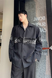 新款洋气亮片装饰长袖衬衫时尚夜店风造型师上衣A452--6289--P85，男装衬衫，电商A452