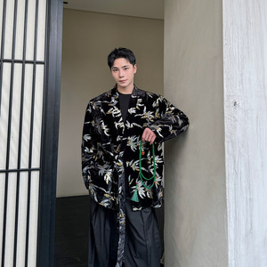 秋装新潮夜店风系带西服重工刺绣亮片西装外套A452--H165--P155图片
