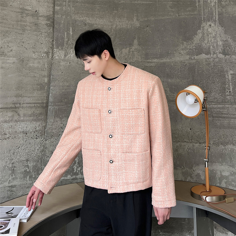 特制编织粗花呢夹克外套复古小香风气质西服上衣A452--6297--P145，男装夹克，电商A452