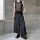 新款 P95 H154 暗黑风设计不规则下摆休闲裙个性 潮流武士裙A452