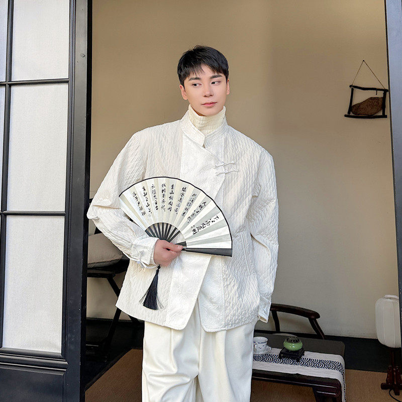 早春新中式立领中山装西服外套男潮风休闲上衣A452--6439--P145图片