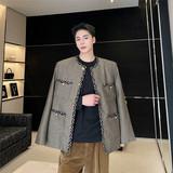 早春小香风卡其西装外套低调复古气质型西服夹克A452--6330--P145，男装夹克，电商A452