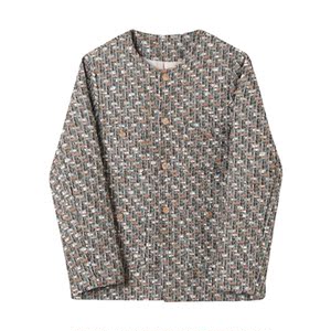 小香系列彩色复古编织面料西服外套夹克上衣A452--6188--P155图片