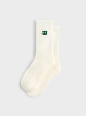 【现货】正品联名Kith Wilson威尔胜网球袜加厚毛巾底中筒袜纯棉