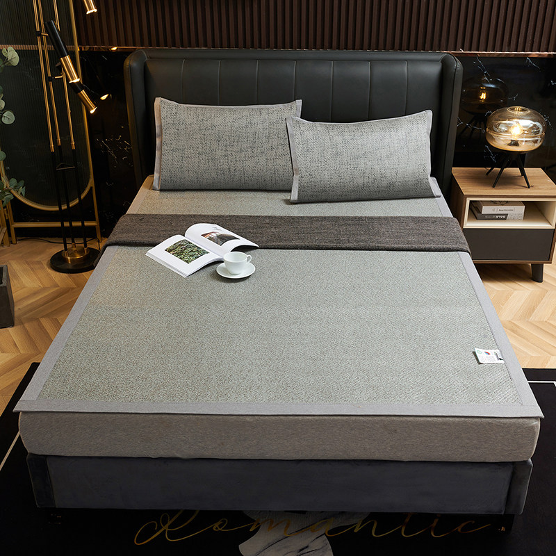 处理高档灰藤印尼藤席特加厚三件套单面藤凉席子双人床空调席1.8