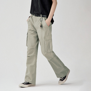 裤 直筒休闲裤 男2025春季 伞兵裤 新款 714street宽松垂感大口袋工装