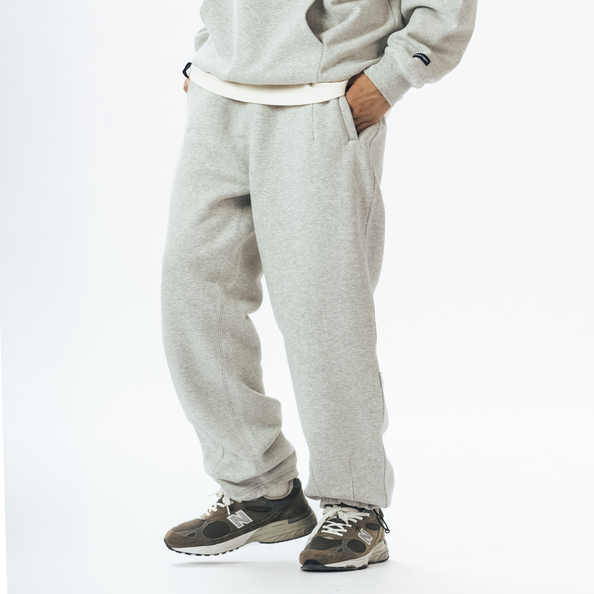 714street直筒针织收脚裤