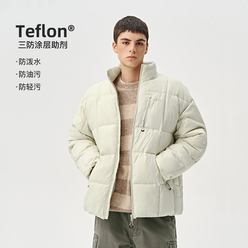 714street格型绗线棉服