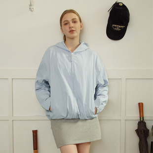 714street轻薄质感休闲连帽外套男女2025春季 肌理感宽松夹克 新款