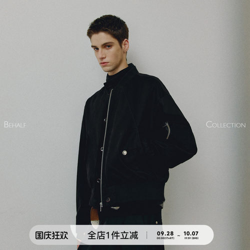 BEHALF解构机车bomber夹克