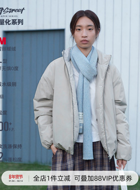 714street 3M新雪丽暖绒翻领棉服男2025冬季三防立领夹克外套女