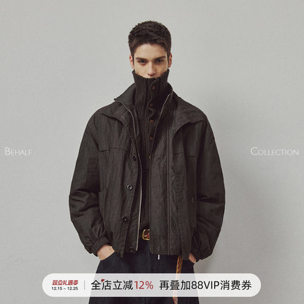714street高端线 BEHALF  日本和纸感 LM风双领层次3M新雪丽夹克