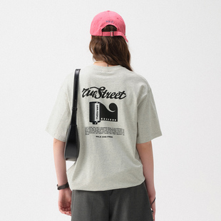 重磅纯棉情侣装 714street美式 新款 T恤男2025夏季 复古胶卷印花短袖