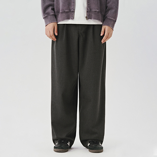 直筒长裤 休闲裤 2024秋季 男士 新款 714street潮牌质感宽松廓型西裤