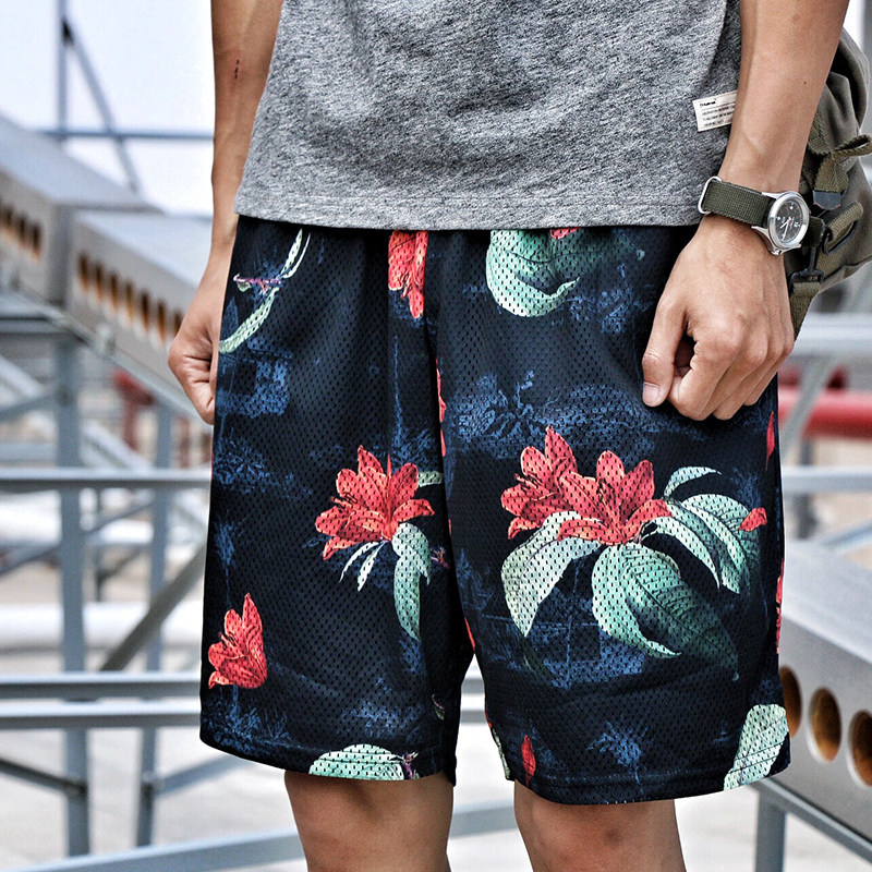 714street 17ss Mesh Shorts 花卉 迷彩 透氣 網眼 短褲 情侶在類目 男裝, 休閒褲中 - 來自Buy2taobao.com提供專業的淘寶代購服務