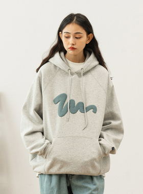 714street连帽卫衣情侣春秋款男潮牌ins上衣宽松重磅cityboy帽衫