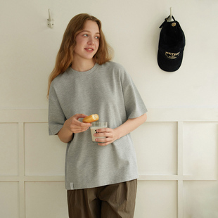 情侣装 T恤男2025新款 重磅春夏宽松华夫格质感短袖 714street基础款