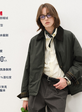 714street防水猎装夹克男2025秋冬3M新雪丽暖绒棉服巴恩风外套女