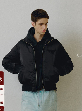 714street高端线 BEHALF 天丝缎面 磁吸纽扣 3M新雪丽 bomber棉服