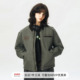 714street外套男秋冬加厚保暖上衣翻领夹棉夹克日系复古短款 棉服