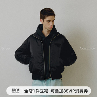 磁吸纽扣 714street高端线 BEHALF 天丝缎面 bomber棉服 3M新雪丽