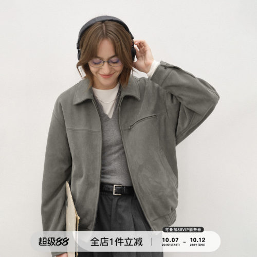714street秋冬麂皮绒夹克