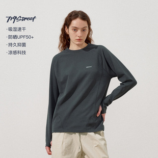 宽松圆领T恤男 新款 714street吸湿速干凉感防晒运动长袖 2025秋季