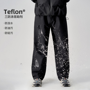 男秋冬宽松裤 714street山系户外防水抓绒伞兵裤 休闲裤 美式 子 新款