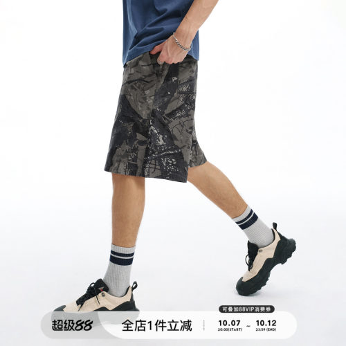 714street迷彩甲板短裤
