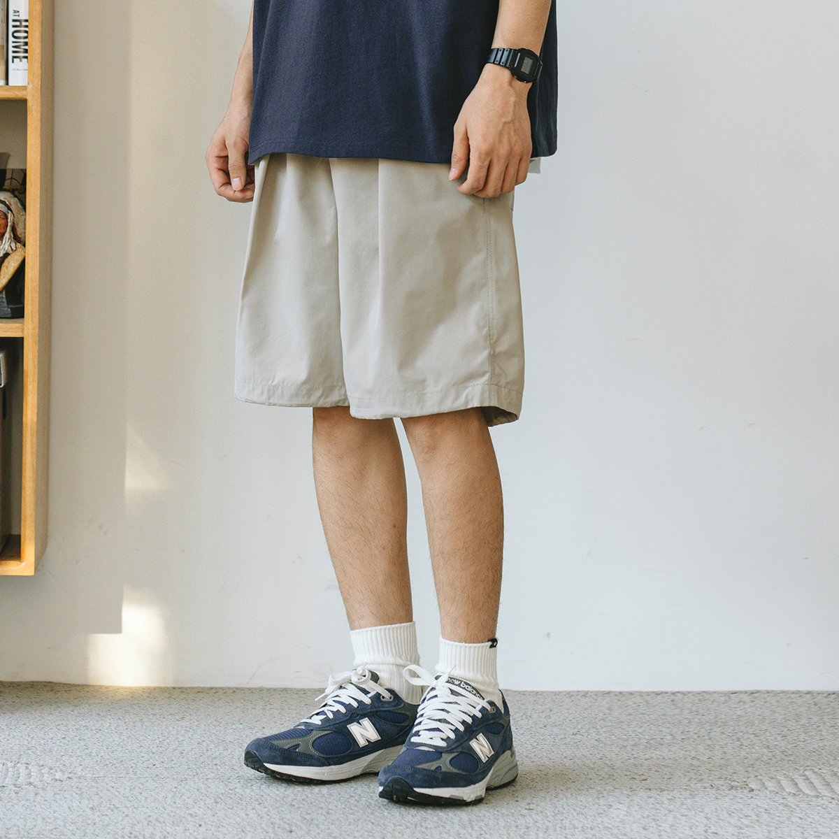 714Street五分裤日系复古休闲裤