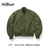 新款 714street潮牌美式 复古MA1飞行夹克棉服2024冬季 宽松厚外套男