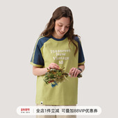 T恤男夏季 新款 情侣装 714street文字发泡印花撞色短袖 半袖 纯棉体恤