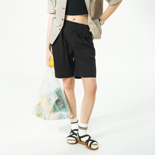 日系五分裤 714street潮牌宽松棉麻短裤 休闲裤 新款 男女2024夏季