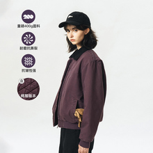 714street夹棉外套男秋冬翻领上衣加厚棉服潮牌夹克美式复古棉衣