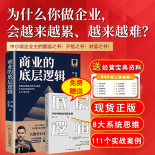 商业的底层逻辑 苏引华新作大脑营行2023年送给中小企业老板的礼物底层逻辑半秒钟看透问题本质底层逻辑2册